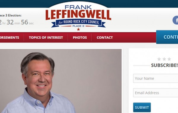 Frank Leffingwell for Round Rock City Council
