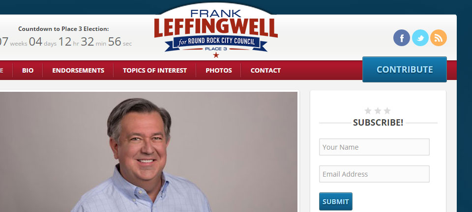 Frank Leffingwell for Round Rock City Council
